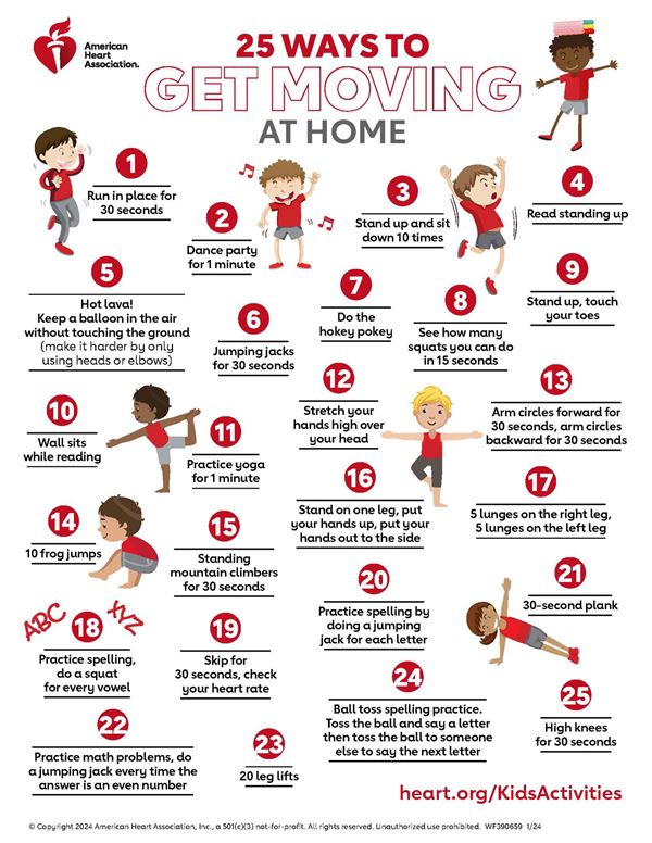 25 ways to get kids moving at home 25 ways to get kids moving at home