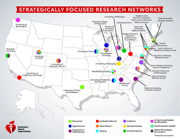 Strategically Focused Research Network map Strategically Focused Research Network map